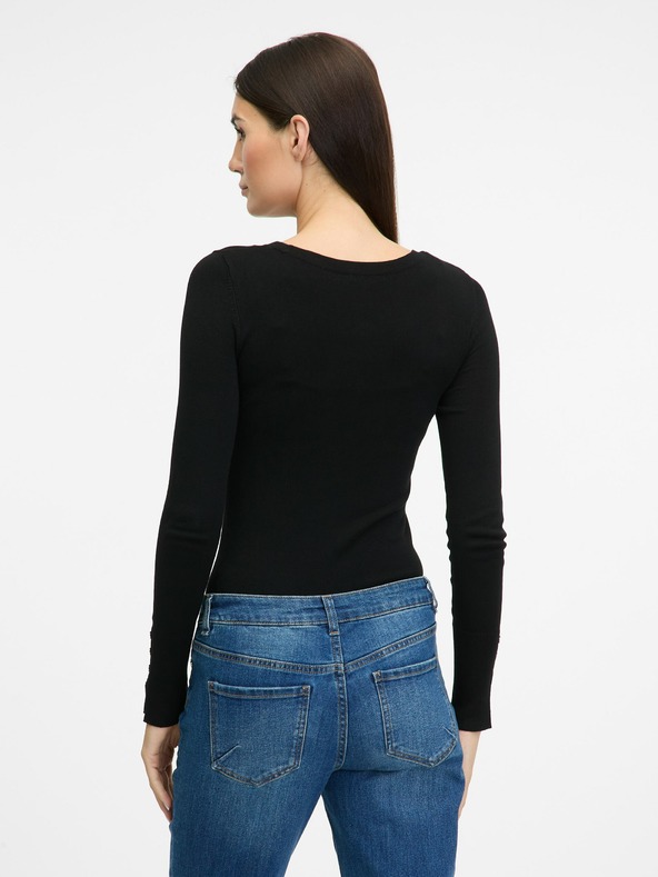 Orsay Čierny dámsky ľahký kardigán ORSAY