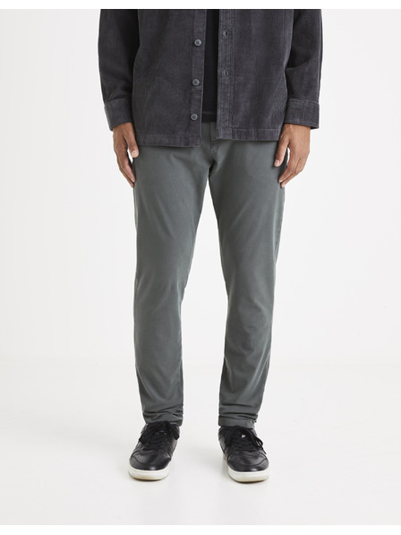 Celio Šedé pánske skrátené nohavice Celio