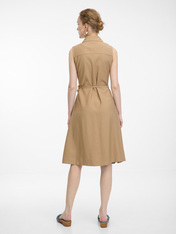 Orsay Svetlohnedé dámske zavinovacie šaty ORSAY