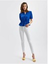 Orsay Modrá dámska kvetinová blúzka ORSAY