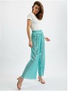 Orsay Tyrkysové dámske nohavice so širokými nohavicami ORSAY