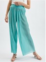Orsay Tyrkysové dámske nohavice so širokými nohavicami ORSAY