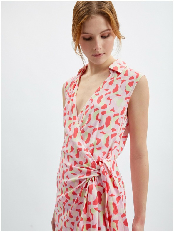 Orsay Ružové dámske vzorované šaty ORSAY