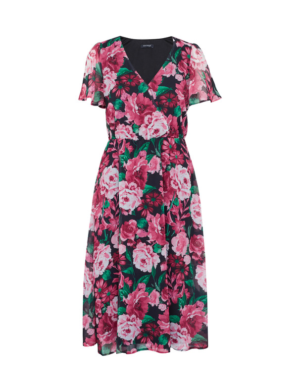 Orsay Čierno-ružové dámske kvetinové šaty ORSAY