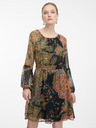 Orsay Čierno-hnedé dámske vzorované šaty ORSAY