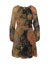 Orsay Čierno-hnedé dámske vzorované šaty ORSAY