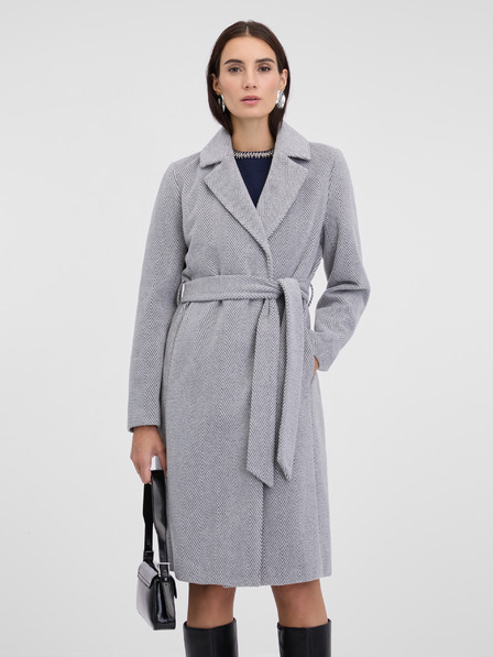 Orsay Sivý dámsky zimný kabát ORSAY