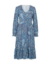 Orsay Modré dámske vzorované midi šaty ORSAY