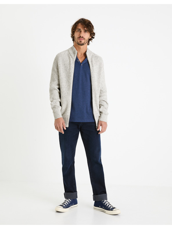 Celio Tmavomodrá pánska košeľa Celio Fegetiml