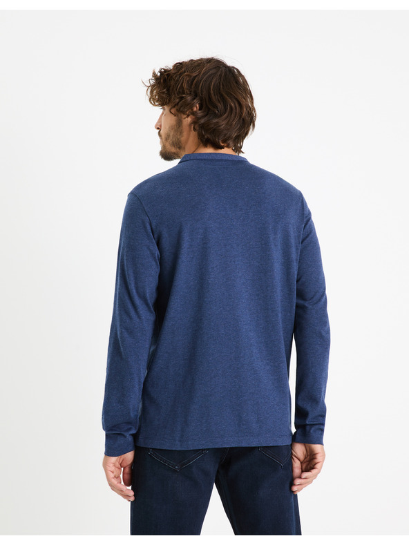 Celio Tmavomodrá pánska košeľa Celio Fegetiml