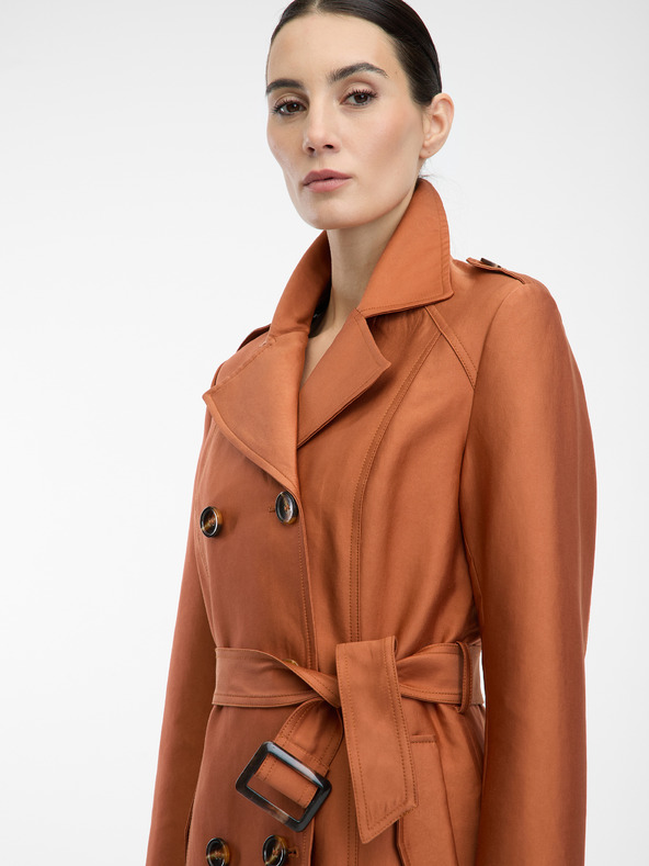 Orsay Hnedý dámsky plášť ORSAY