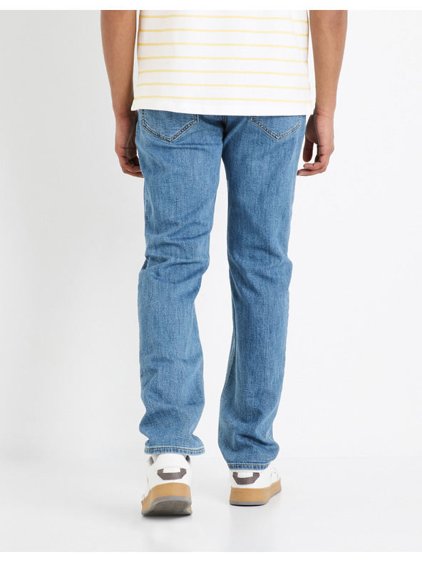 Celio Modré pánske straight fit džínsy Celio Doklight15