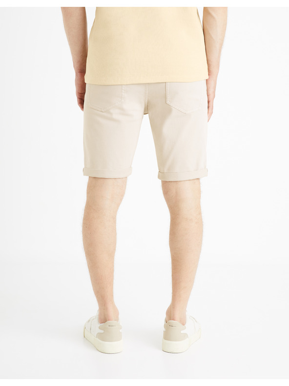 Celio Béžové pánske šortky Celio Mohitobm