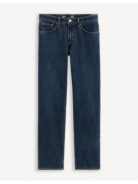 Celio Tmavomodré pánske džínsy pravidelného strihu Celio Fostones