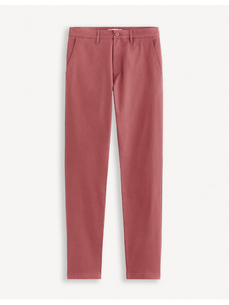 Celio Vínové pánske chino nohavice Celio Tocharles