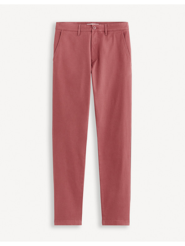 Celio Vínové pánske chino nohavice Celio Tocharles
