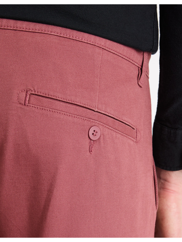 Celio Vínové pánske chino nohavice Celio Tocharles