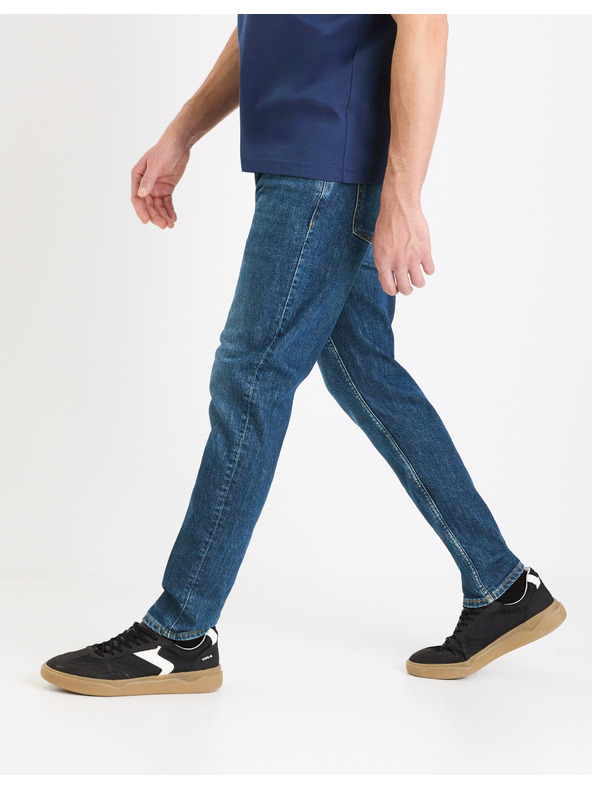 Celio Modré pánske slim fit džínsy Celio Gotapered