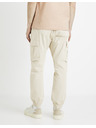 Celio Krémové pánske cargo nohavice Celio Docar