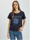 Orsay Tmavomodré dámske tričko ORSAY