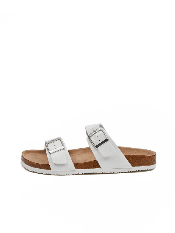 Orsay Biele dámske šľapky ORSAY