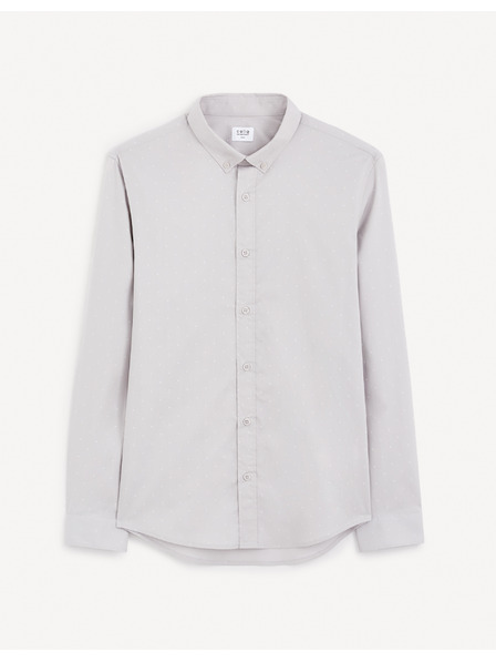 Celio Svetlošedá pánska košeľa Celio Gaop