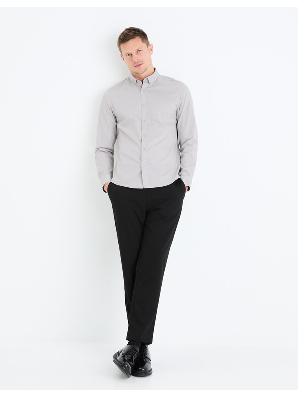 Celio Svetlošedá pánska košeľa Celio Gaop