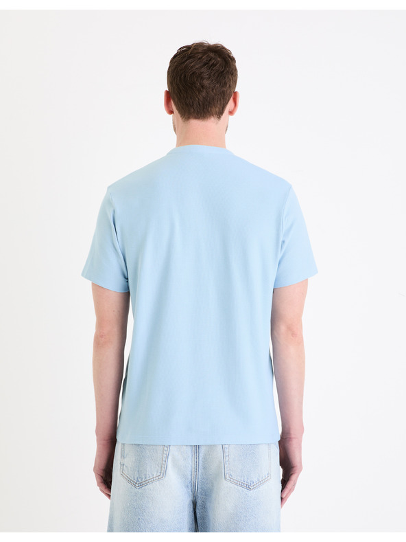 Celio Svetlomodré pánske základné polo tričko Celio Gesohel