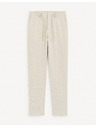 Celio Krémové pánske nohavice Celio Gocarre