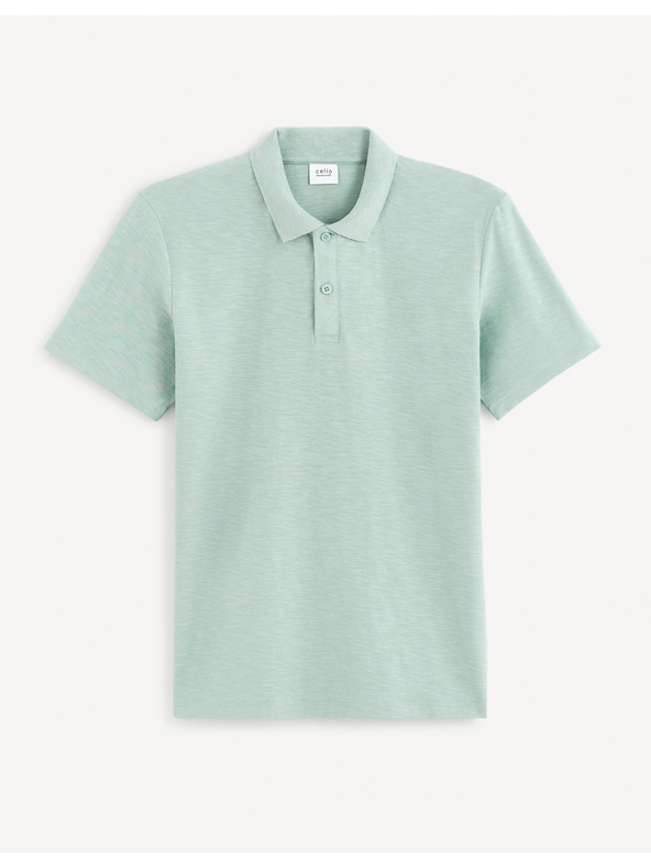 Celio Svetlomodré pánske základné polo tričko Celio Feflame