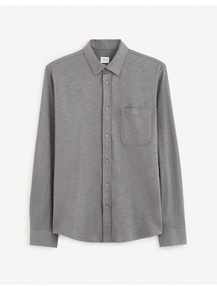 Celio Šedá pánska košeľa Celio Gaselle