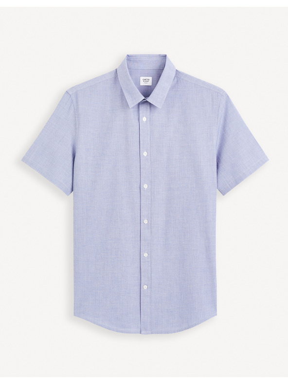 Celio Svetlomodré pánske tričko Celio Fafilemc