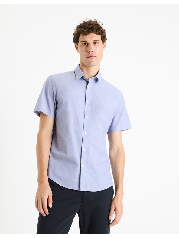 Celio Svetlomodré pánske tričko Celio Fafilemc