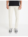 Celio Krémové pánske nohavice Celio Gofive