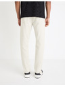 Celio Krémové pánske nohavice Celio Gofive