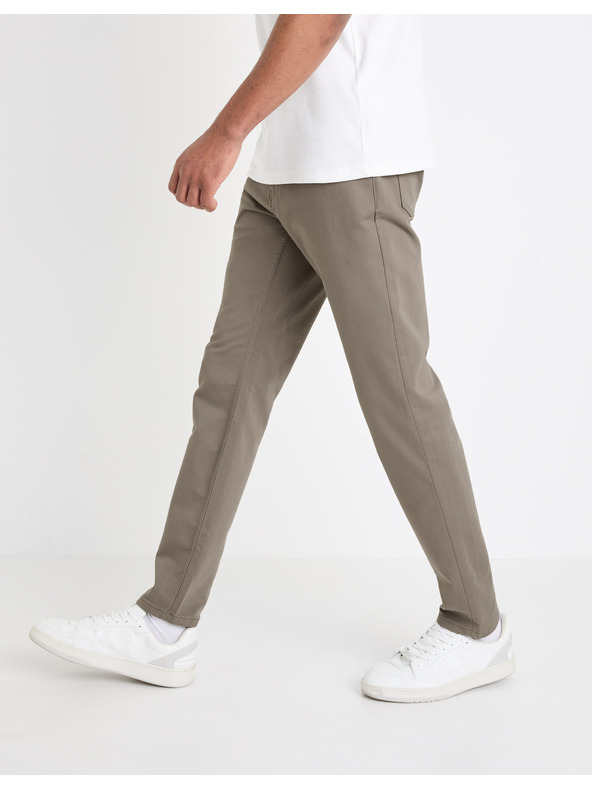 Celio Béžové pánske nohavice Celio Gofive