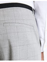 Celio Svetlošedé pánske kárované chino nohavice Celio Gocarreau