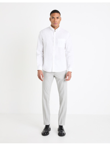 Celio Svetlošedé pánske chino nohavice Celio Gosi