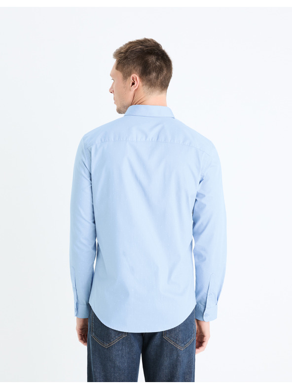 Celio Svetlomodrá pánska košeľa Celio Gaop