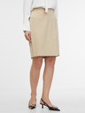 Orsay Béžová dámska puzdrová sukňa ORSAY