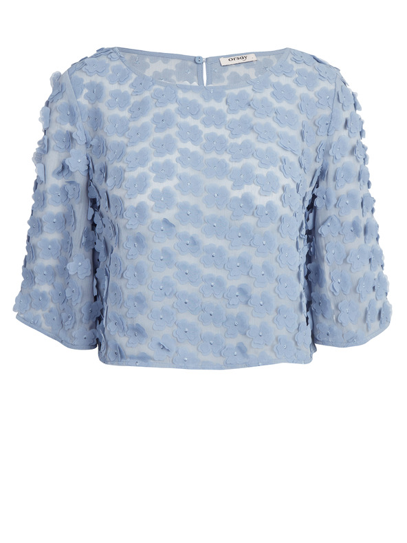 Orsay Svetlomodrá dámska blúzka ORSAY