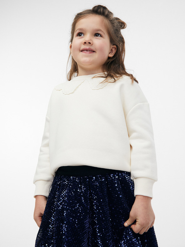 Orsay Tmavomodrá dievčenská flitrovaná sukňa ORSAY