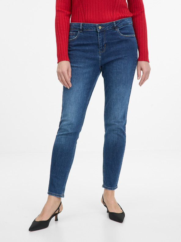 Orsay Tmavomodré dámske jeggins džínsy ORSAY