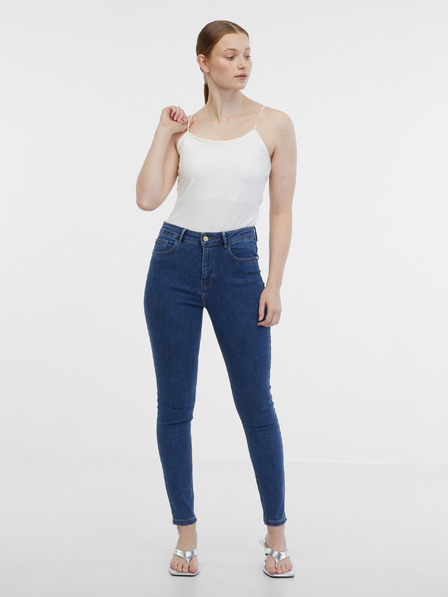 Orsay Modré dámske skinny fit džínsy ORSAY
