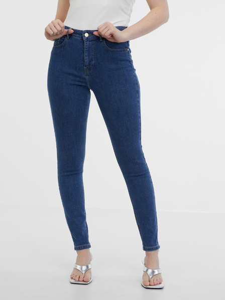 Orsay Modré dámske skinny fit džínsy ORSAY