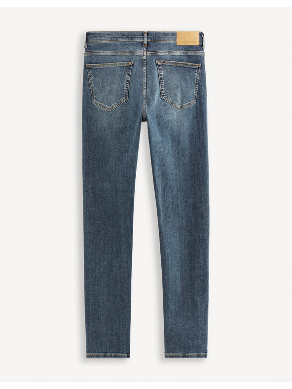 Celio Tmavomodré pánske slim fit džínsy Celio C25 Dow