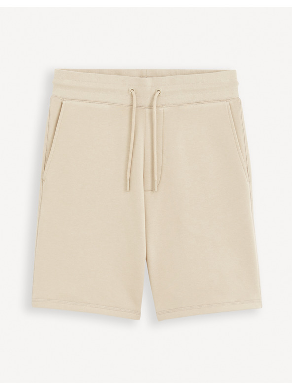 Celio Béžové pánske tepláky Celio Toshort