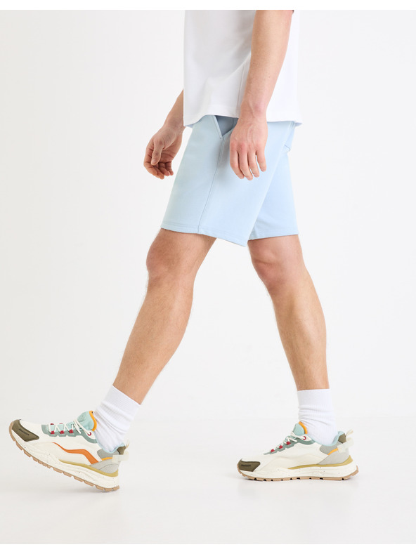 Celio Svetlomodré pánske teplákové šortky Celio Toshort