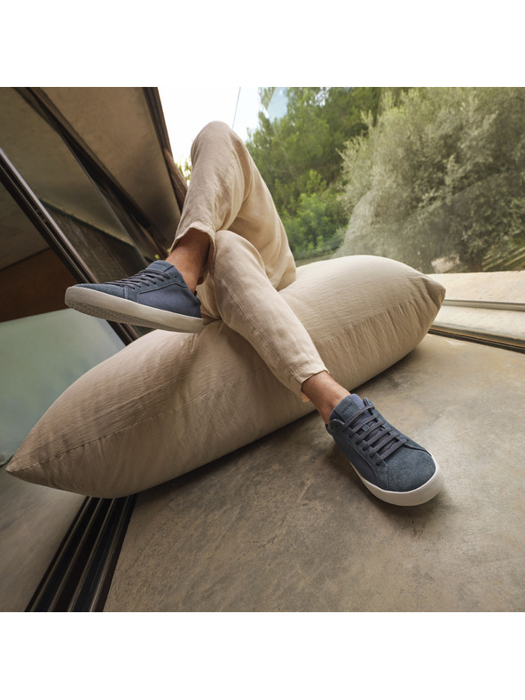 Geox Modré pánske tenisky Geox Affile