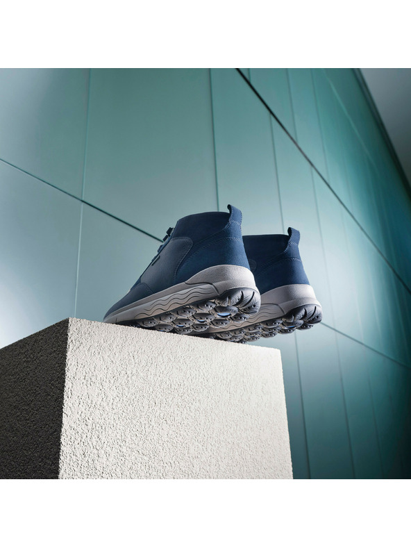 Geox Tmavomodré pánske členkové topánky Geox Spherica 4x4 B Abx